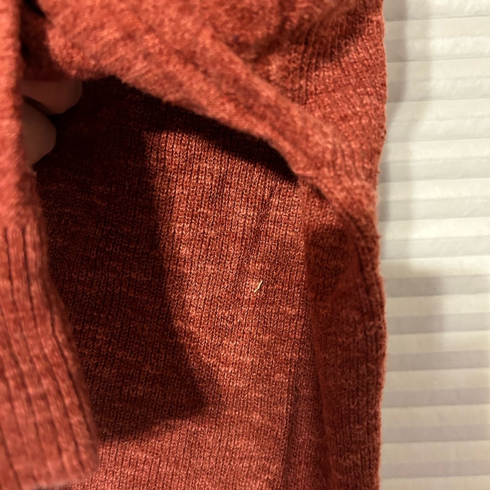 Rust V Neck Cardigan Large - Picture 6 of 8